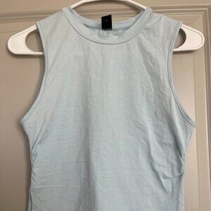 Light Blue Top with Side Slits